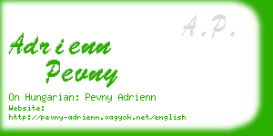 adrienn pevny business card